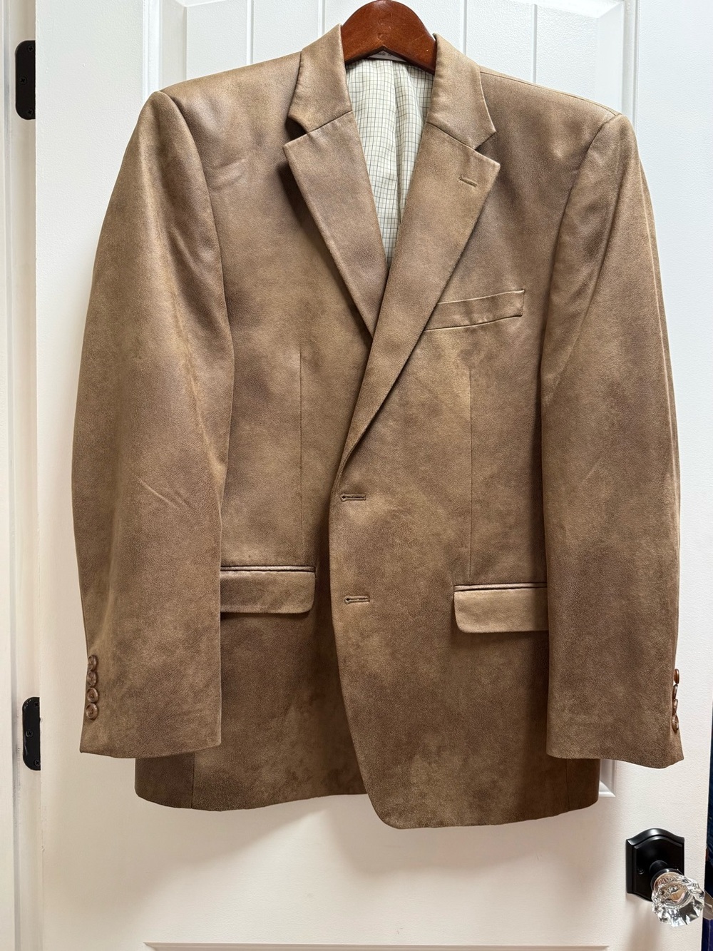 Lauren Ralph Lauren Men’s Brown Faux Suede Two Button Blazer Sport Coat 42R